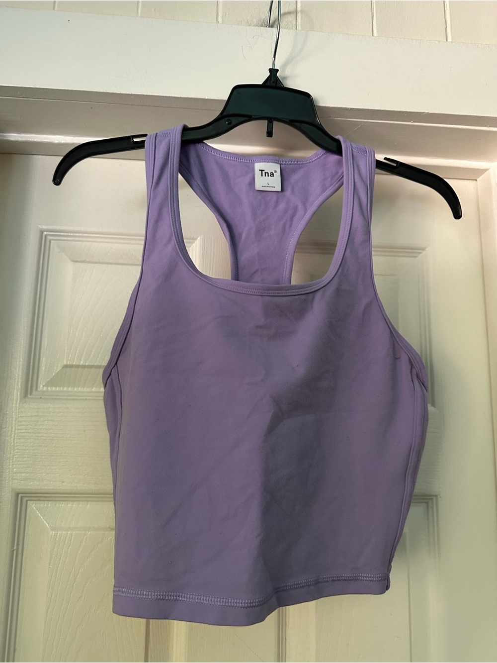 TNA Lilac Racerback Crop Tank